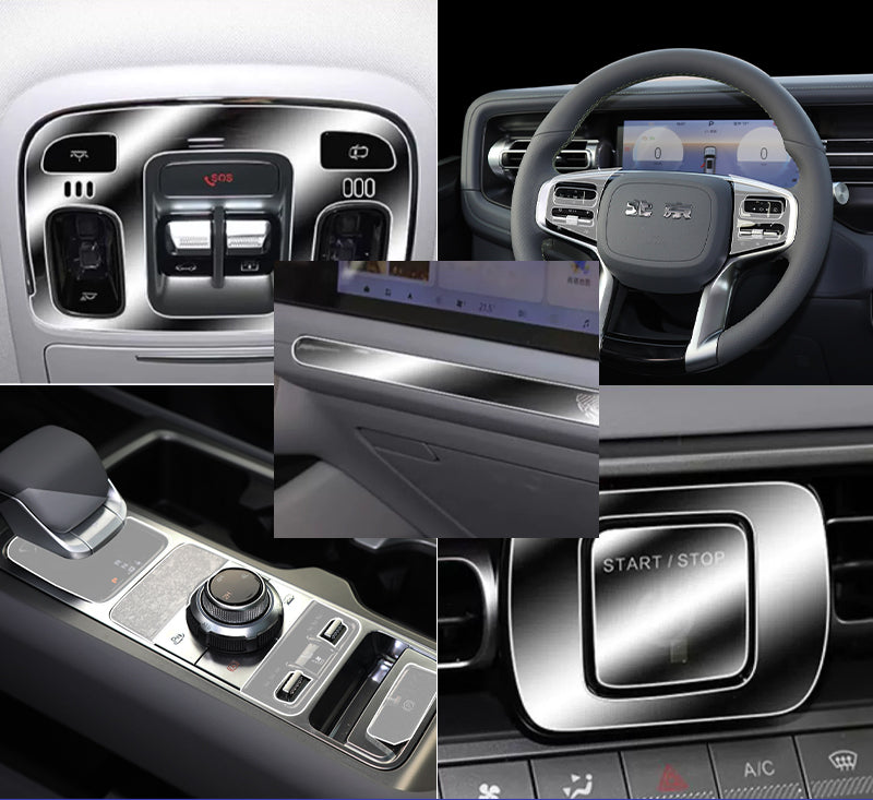 TPU Interior Protective Film Set For BAIC BJ40E