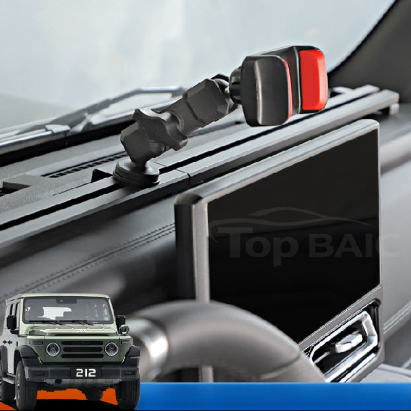 Sliding Rail Phone Holder Central Console Mount For BAW 212