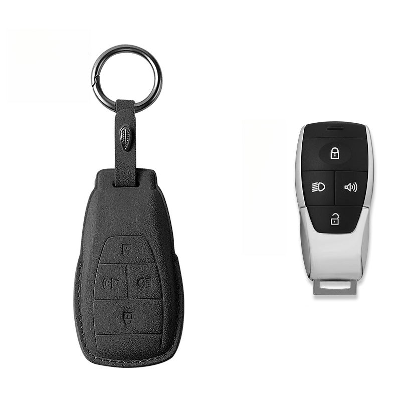 Suede Key Cover Universal Protective Key Case For BAIC BJ