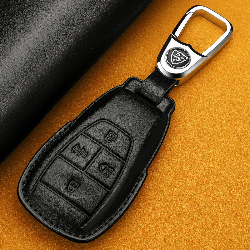 Handcrafted Genuine Leather Key Case for BAIC BJ30 / BJ40 / BJ60
