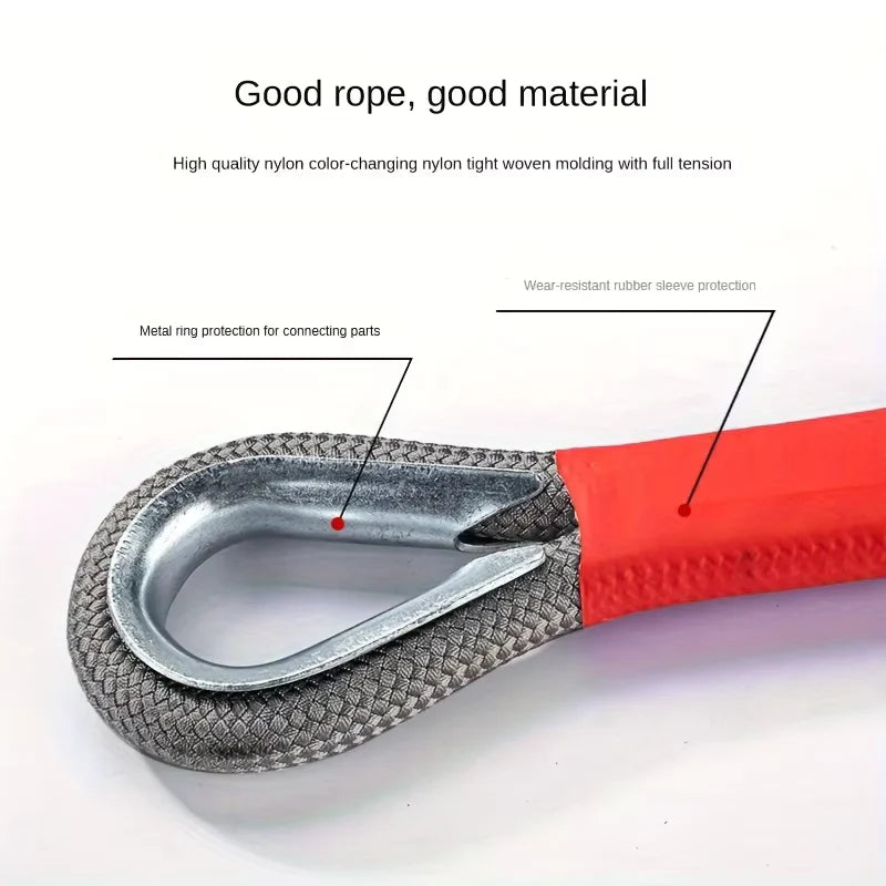 Heavy-Duty Car Tow Rope for Off-Road & Rescue | 18T / 25T / 35T Strong Traction