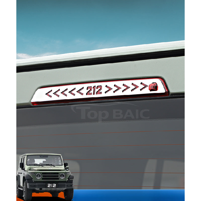 High-Mount Brake Light Cover Stainless Steel Trim for BAW 212