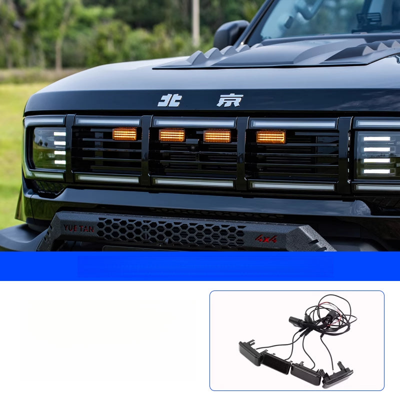 LED Grille Yellow Lights For BAIC BJ40E