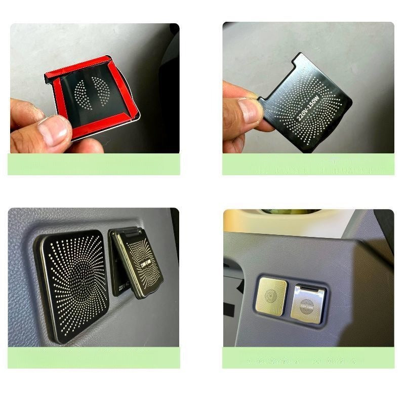 Metal Rear Trunk Power Outlet Decorative Cover for BAIC BJ30