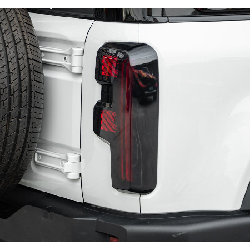 Smoked Black Tail Light Frame Cover For BAIC BJ40E