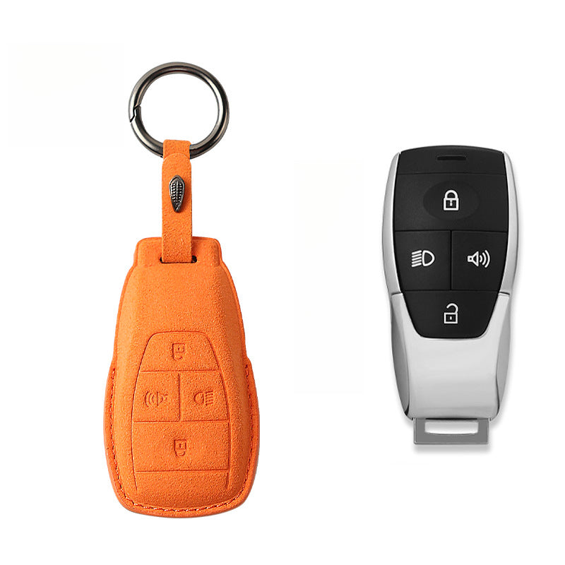 Suede Key Cover Universal Protective Key Case For BAIC BJ