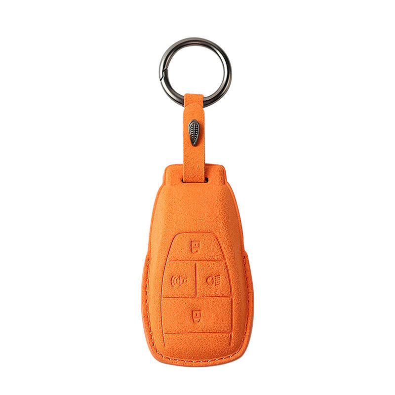Suede Key Cover Universal Protective Key Case For BAIC BJ