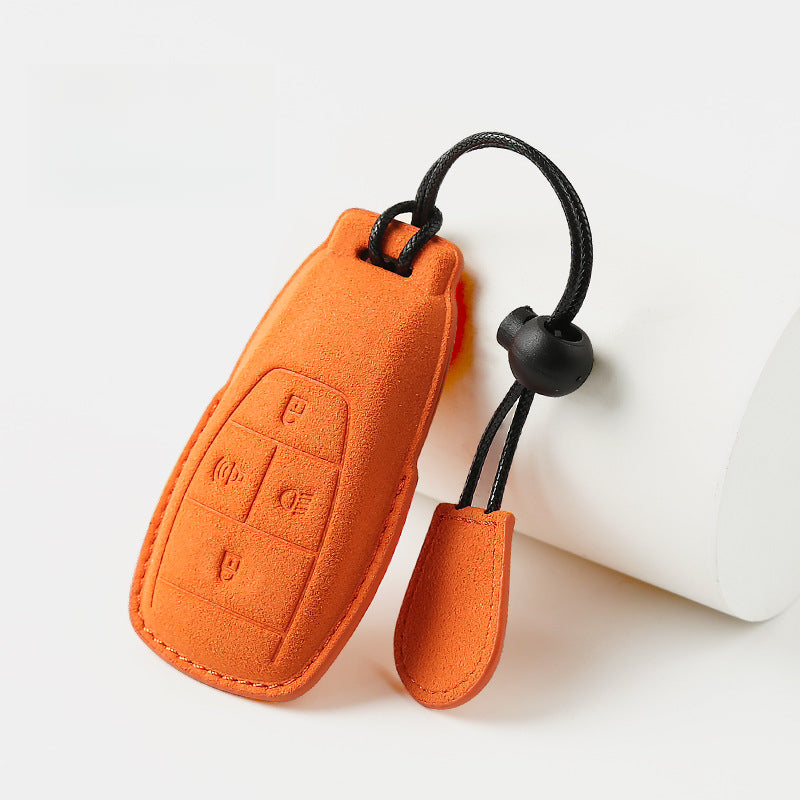 Suede Key Cover Universal Protective Key Case For BAIC BJ