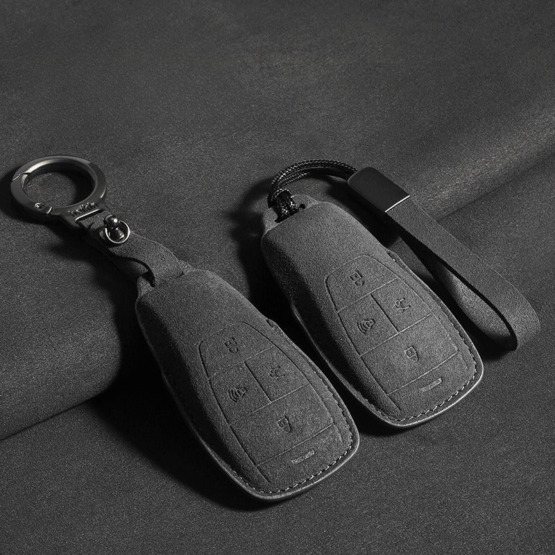 Suede Leather Key Cover for BAIC BJ30 / BJ40 / BJ60