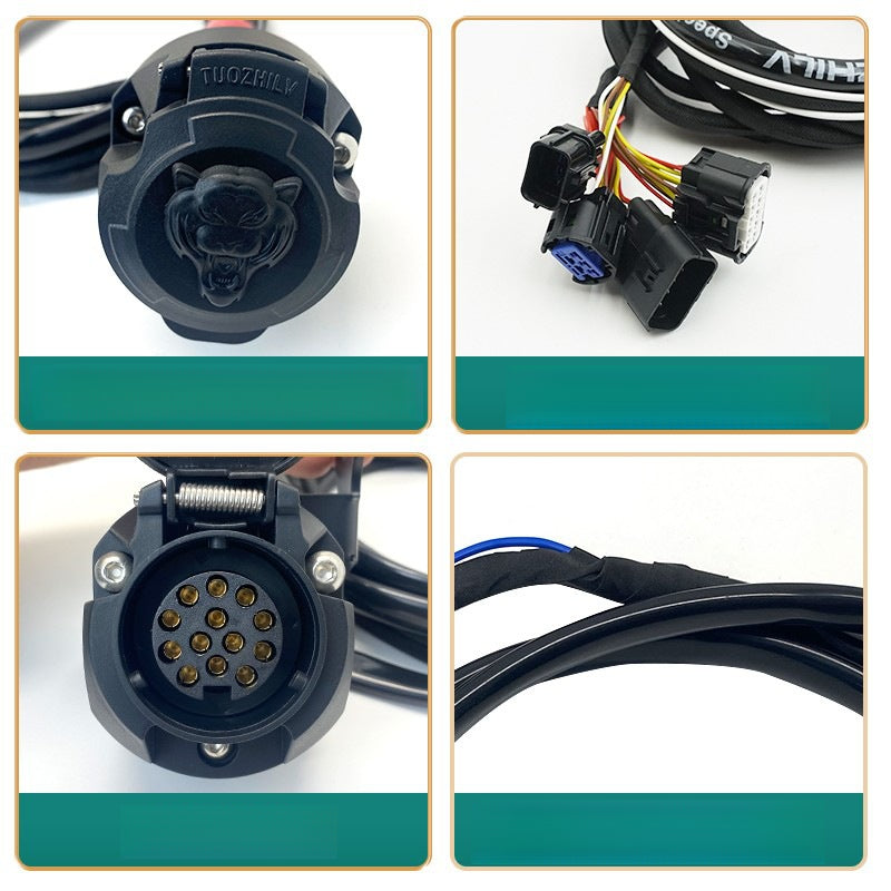 Trailer Wiring Harness 13-Pin & 7-Pin Connector For BAIC BJ60